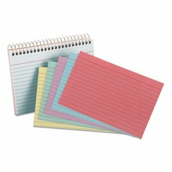 Tops Business Forms Oxford, Spiral Index Cards, 4 X 6, 50 Cards, Assorted Colors 40286